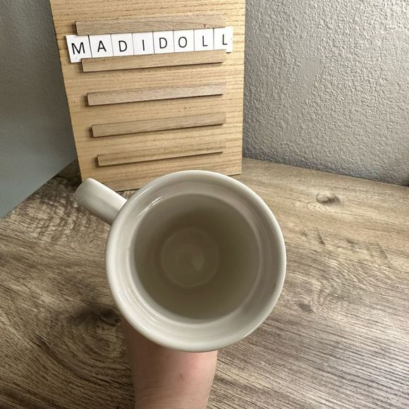 Starbucks Candy Cane Red White Handled Ceramic Coffee Mug - Picture 3 of 7